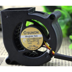 SUNON GB1205PKV3-8AY 12V 1.4W 3 Wires Cooling Fan 